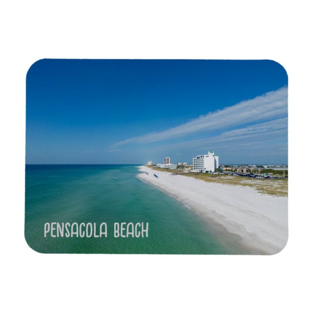 Flexible Pensacola Beach Floride Magnet (Horizontal)