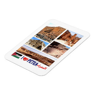 Flexible Petra - Jordanie - I Love - Magnet