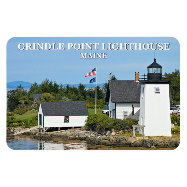 Flexible Phare de Grindle Point, Magnet Flexi du Maine (Horizontal)