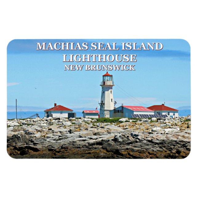 Flexible Phare de Machias Seal Island Flexi Magnet (Horizontal)