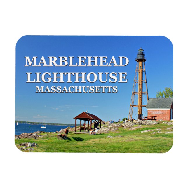 Flexible Phare de Marblehead, Massachusetts Flexi Magnet (Horizontal)
