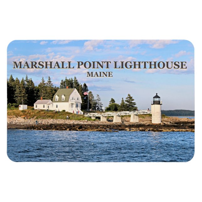 Flexible Phare de Marshall Point, Maine Flexi Magnet (Horizontal)