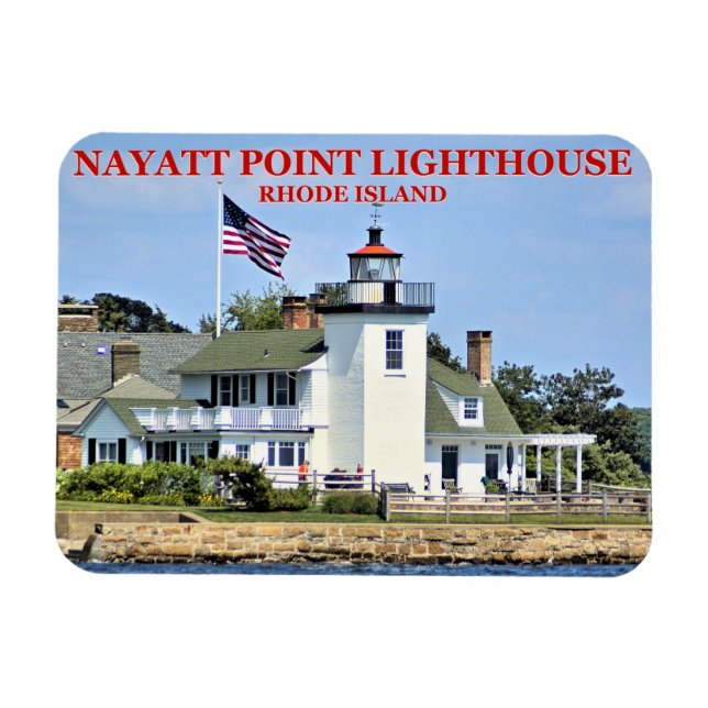 Flexible Phare de Nayatt Point, Rhode Island Magnet (Horizontal)