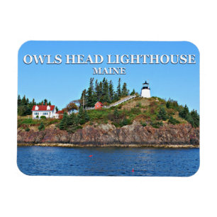Flexible Phare de Owls Head, Maine Photo Magnet