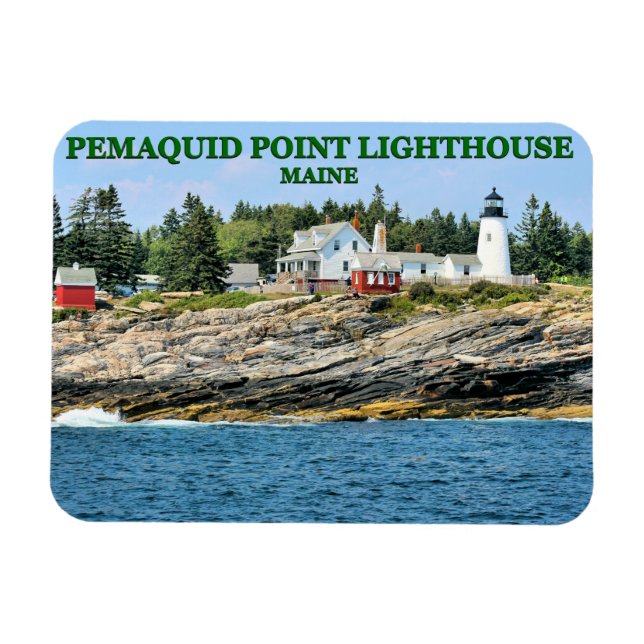 Flexible Phare de Pemaquid Point, Maine Magnet (Horizontal)