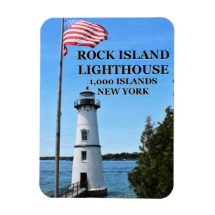 Flexible Phare de Rock Island, New York Flex Magnet