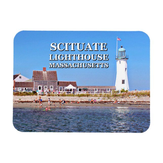 Flexible Phare De Scituate, Magnet Du Massachusetts (Horizontal)