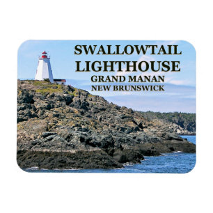 Flexible Phare de Swallowtail Grand Manan N.B. Magnet