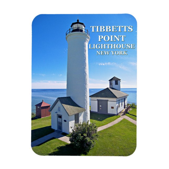 Flexible Phare de Tibbetts Point, New York Photo Magnet (Vertical)
