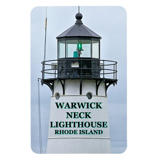 Flexible Phare de Warwick Neck, Rhode Island Flexi Magnet (Vertical)
