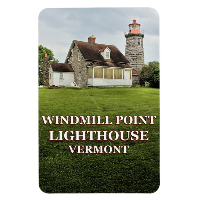 Flexible Phare de Windmill Point, Vermont Flexi Magnet (Vertical)