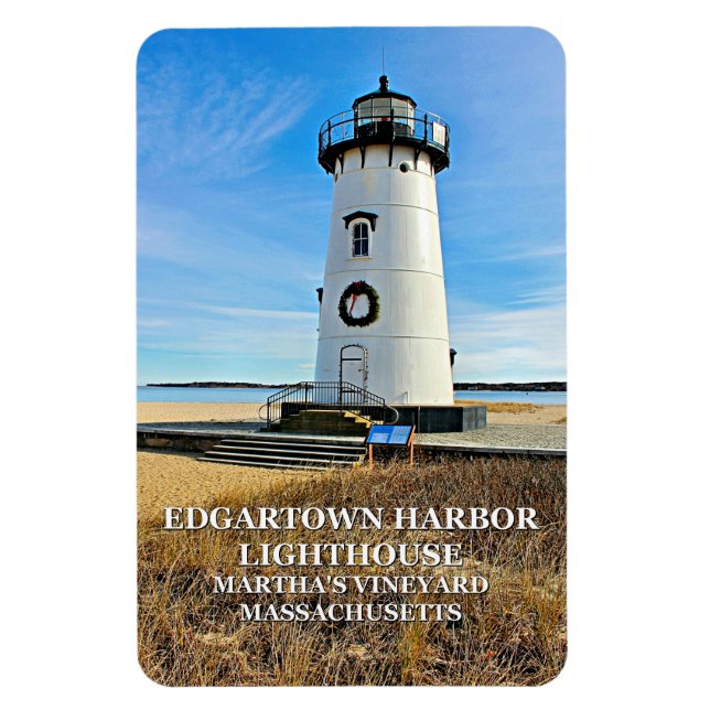 Flexible Phare d'Edgartown, Massachusetts Flexi Magnet (Vertical)