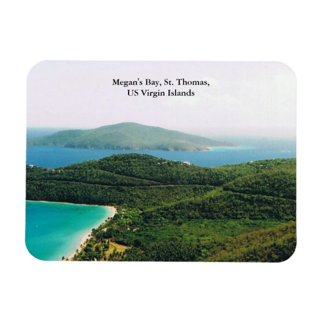 Flexible Photo Magnet avec scène de l'île (Horizontal)