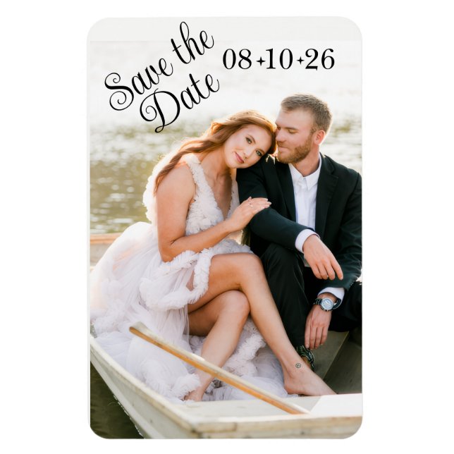 Flexible Photo Magnet Enregistrer la date (Vertical)