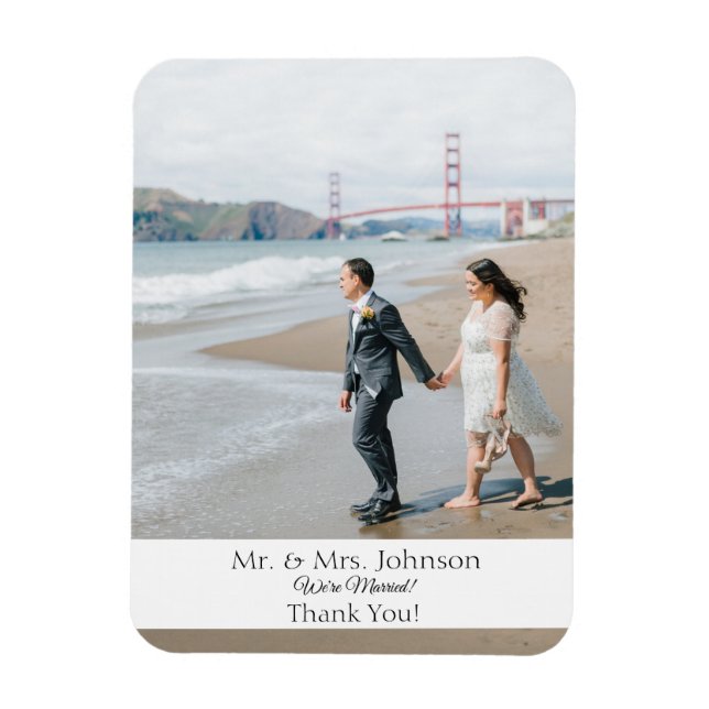 Flexible Photo Magnet Moderne Merci Magnet-Bas Bannière (Vertical)