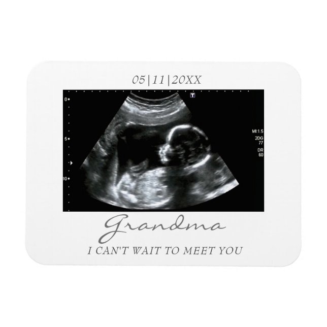 Flexible Photo Magnet Ultrasound Cadeaux pour grand-mère So (Horizontal)