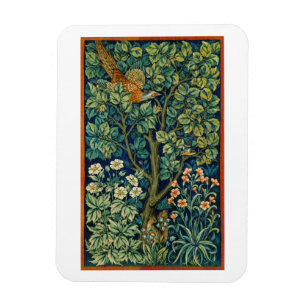 FLEXIBLE PHOTO MAGNET WILLIAM MORRIS "PHÉASANT"