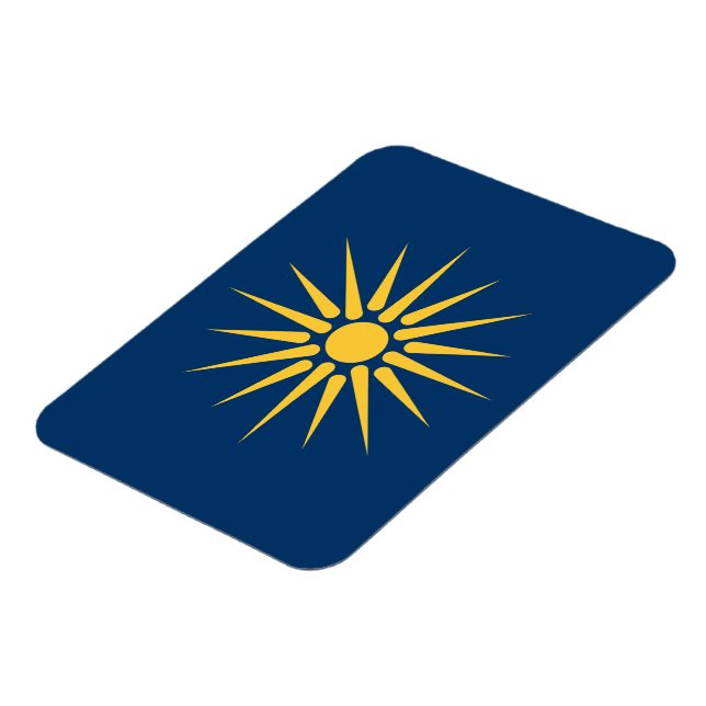Flexible photo magnet with flag of Macedonia (Côté Gauche)