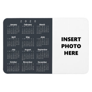 Flexible Photo personnalisée Magnet du calendrier 2020 Gr
