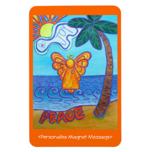 Flexible Plage Joy Angel Personnalisé Art Magnet