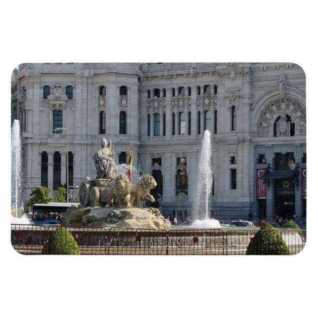 Flexible Plaza de Cibeles, Madrid Premium Magnet (Horizontal)