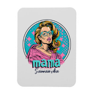 Flexible Pop Art Retro Personnalisé (8) Magnet