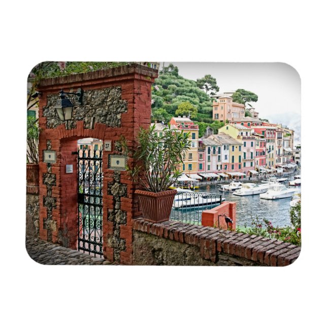Flexible Porte du Paradis à Portofino, Italie - Magnet (Horizontal)
