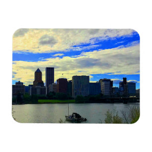 Flexible Portland, Oregon Skyline #1 Magnet
