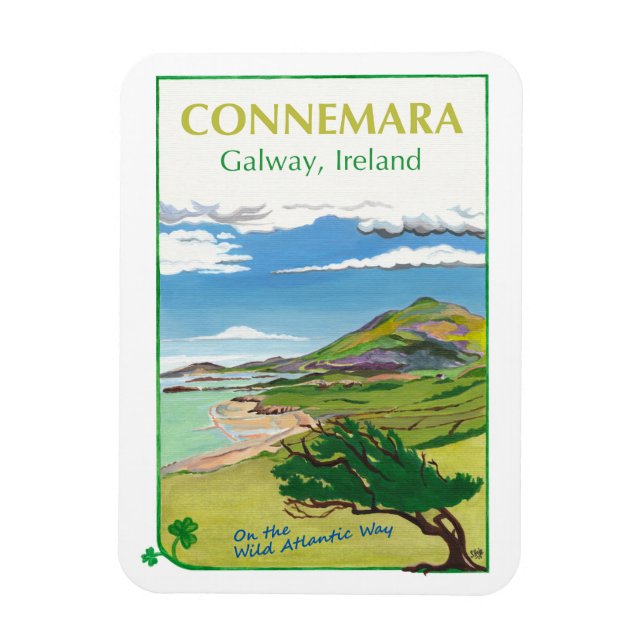 Flexible Poster de voyage Connemara Frigo Magnet (Vertical)