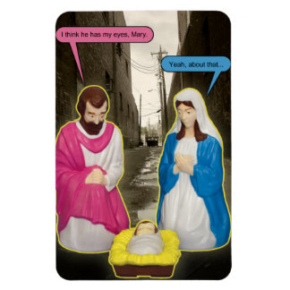 Flexible Poubelle Bébé Jésus Magnet de Noël