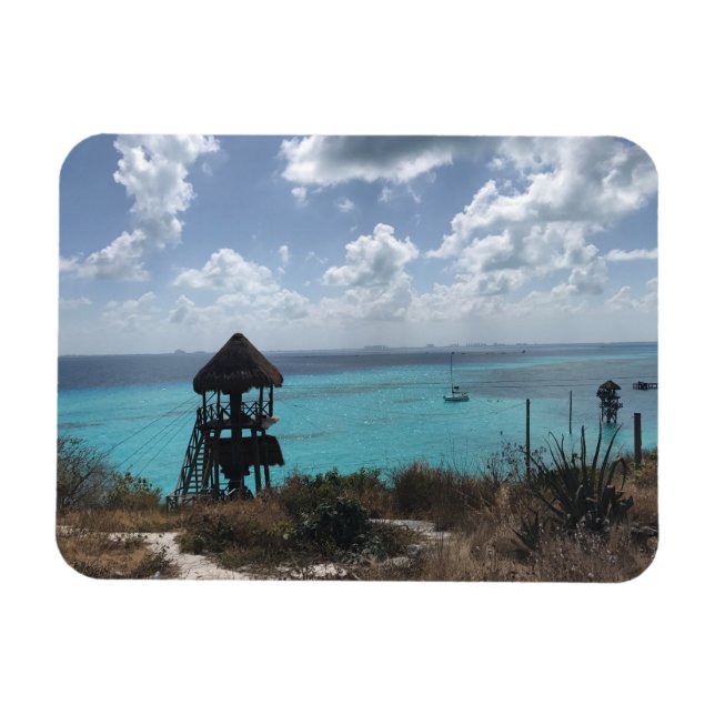 Flexible Punta Sur, Isla Mujeres, Mexique Magnet photo (Horizontal)