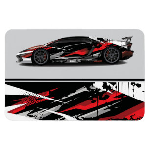 Flexible Race Car Magnet