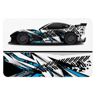 Flexible Race Car Magnet
