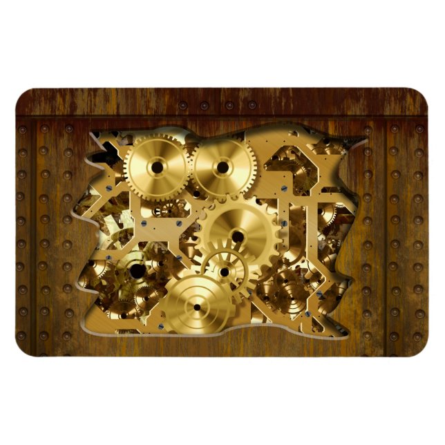 Flexible Radical Steampunk 3 Premium Magnet (Horizontal)
