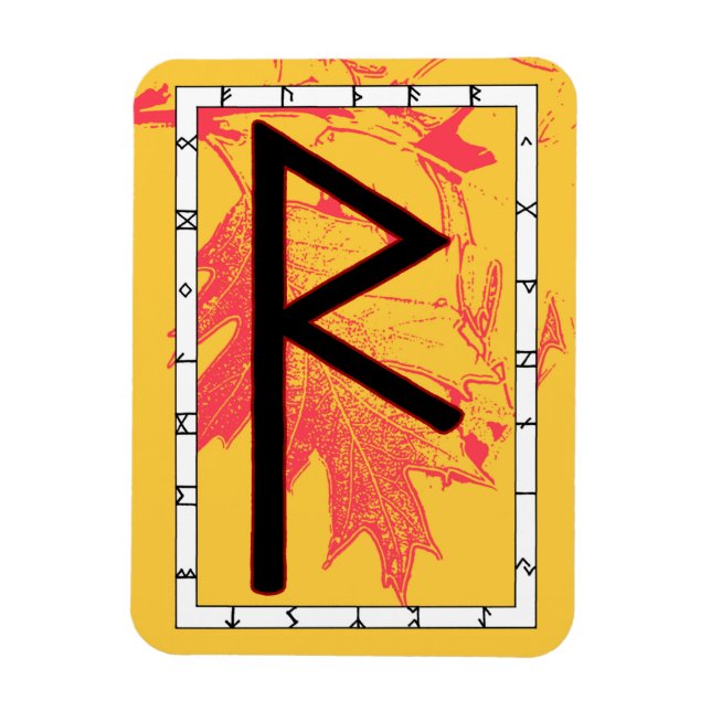 Flexible Raidho Viking Rune Magnet - Balance! (Vertical)