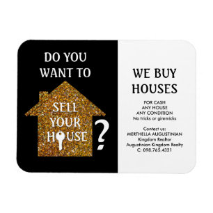Flexible Realtor NOUS ACHETONS MAISONS Magnet