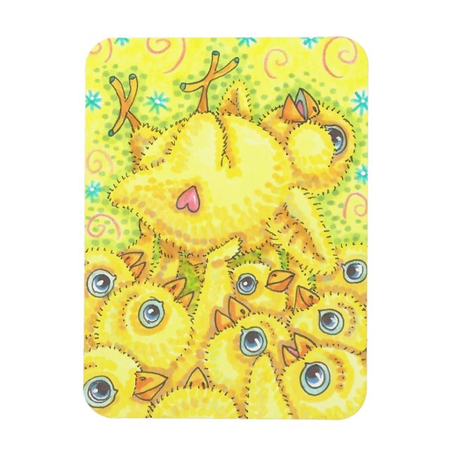 Flexible RECROCHER PRINTEMPS MOSH PIT MAGNET Rectangle (Vertical)