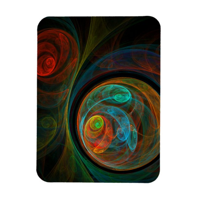 Flexible Renaissance Abstrait Art Premium Magnet (Vertical)