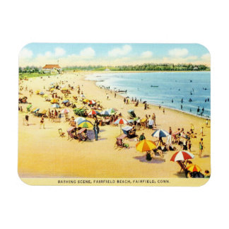 Flexible Restauration vintage Connecticut Beach Magnet