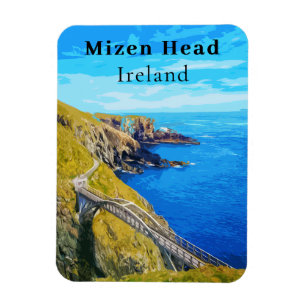 Flexible Retro Mizen Head Cork Irlande Travel Magnet