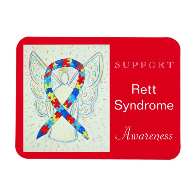 Flexible Rett Syndrome Sensibilisation Ruban Angel Magnet (Horizontal)