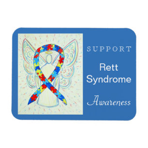 Flexible Rett Syndrome Sensibilisation Ruban Angel Magnet