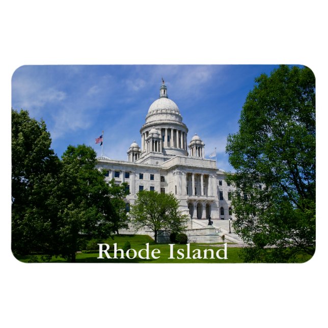 Flexible Rhode Island Capitol Premium Magnet (Horizontal)