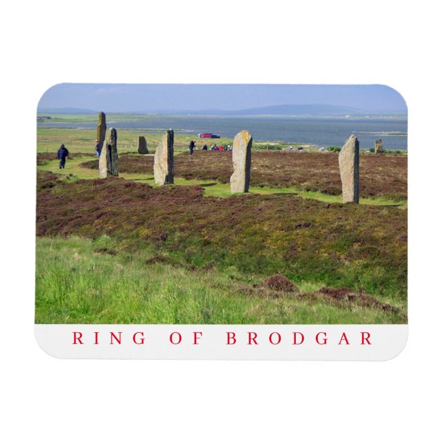 Flexible Ring of Brodgar view fridge magnet (Horizontal)