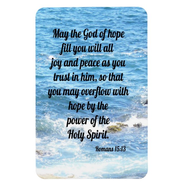 Flexible Romains 15:13. magnet de frigo (Vertical)