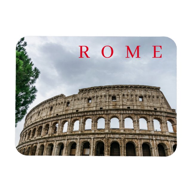 Flexible Rome Colosseum view fridge magnet (Horizontal)