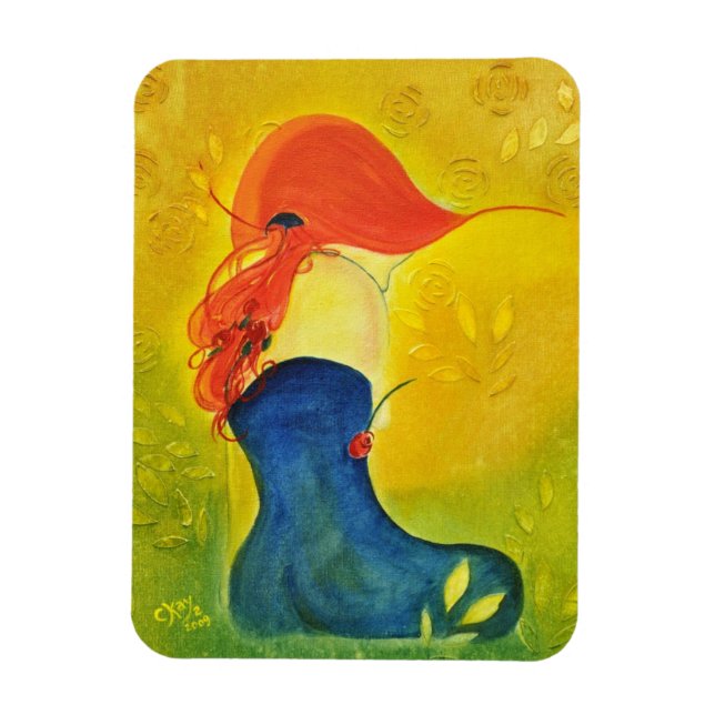 Flexible Rose Flexi Magnet (Vertical)