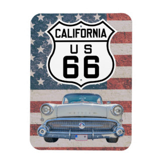 Flexible Route 66 California Magnet