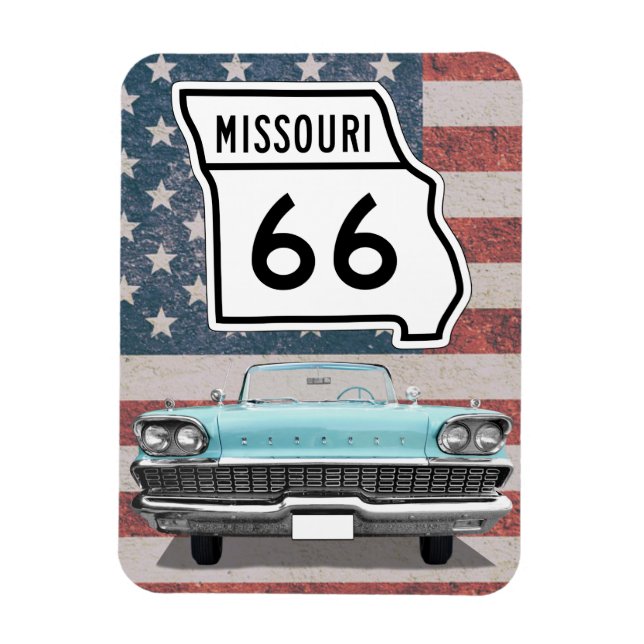 Flexible Route 66 Magnet (Vertical)