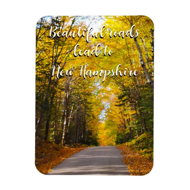 Flexible Route d'automne dans le New Hampshire 2 Magnet (Vertical)